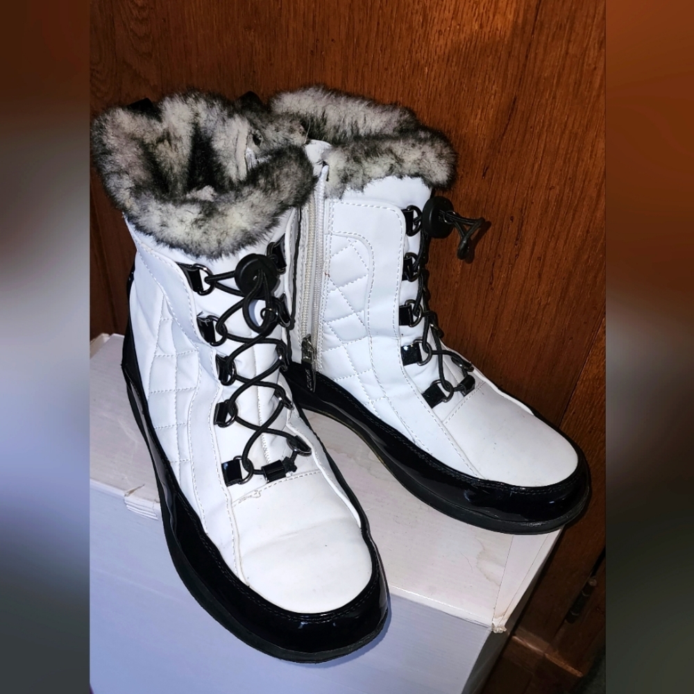 Sporto Jenny Winter Boots White/Black